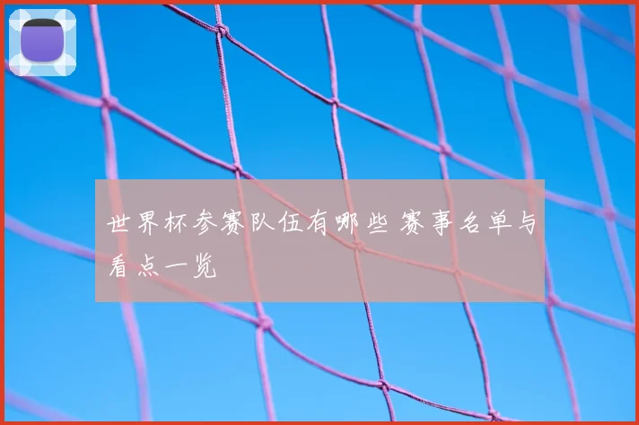世界杯参赛队伍有哪些 赛事名单与看点一览