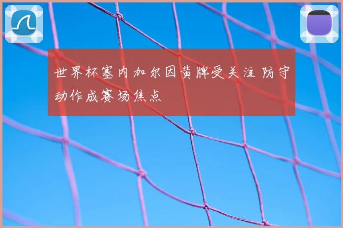 世界杯塞内加尔因黄牌受关注 防守动作成赛场焦点